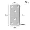 For Connecting Furniture Flat Brackets 80mm X 40mm X 2mm Easy To Install Furniture Connectors Long-lasting Performance