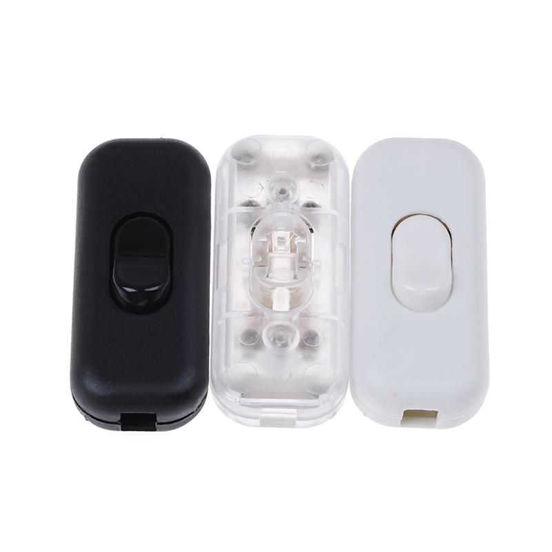 1 Pcs On/Off Inline Switch Inline Table Lamp Desk Light Cord Cable Switch 250V 6A