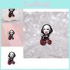 Spooky Cartoon Character Brooch With Eye-catching Dark Metal Finish Ideal For Halloween Parties And Unique Fashion Accessories