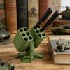 3D Tištěný Držák na Tužky ve Tvaru Rakety Kreativní Stojan na Tužky ve Tvaru Protiletadlové Rakety Stolní Organizér Dekorace Domácí Kanceláře