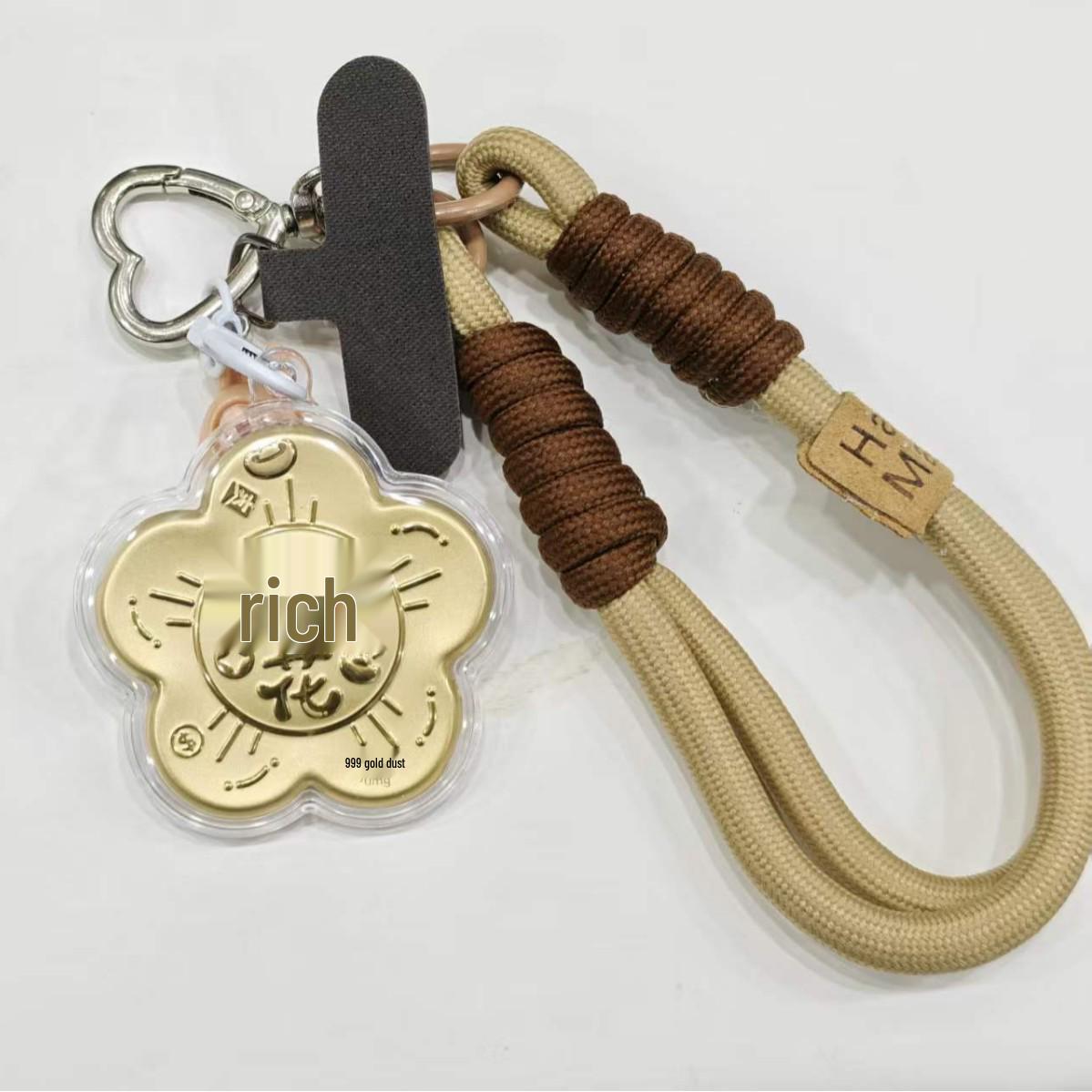 

Year of the Horse Golden Pendant: Get Rich Keychain Charm – Hot New Year Gift