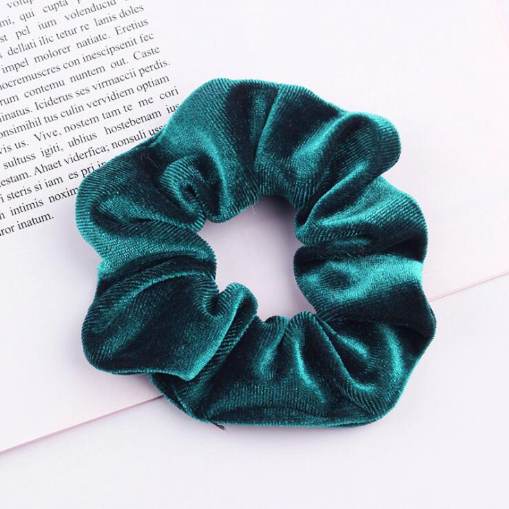 Elegant Velvet Hair Ring Scrunchie Women Girls Elastic Hair Rubber Bands Gum Accessories Tie Hair Rope Ponytail Holder Headdress