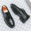 Brock gravierte Lederschuhe Business-Freizeitschuhe große Größe Friseurschuhe