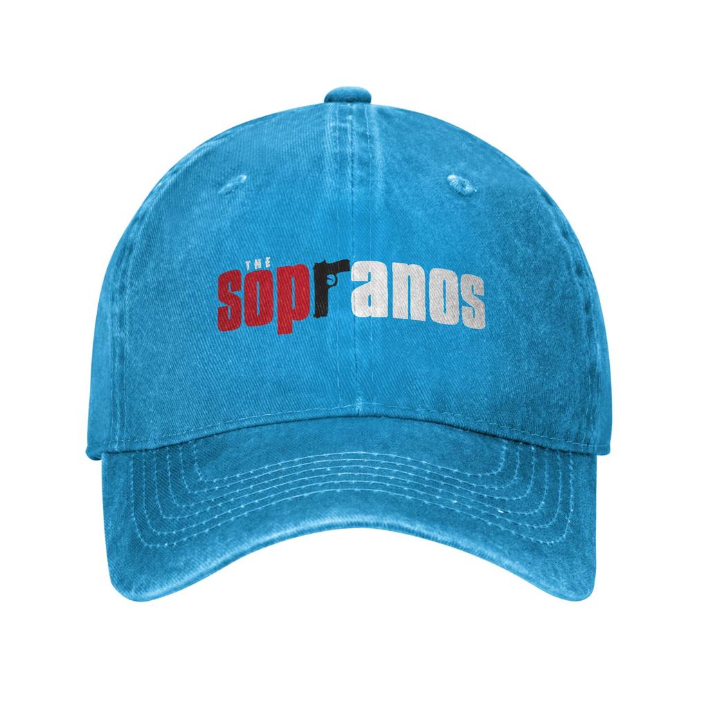 Sopranos Tv Show Unisex Women Baseball Caps Distressed Denim Caps Hat Vintage Outdoor Adjustable Fit Snapback Hat