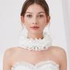 Layered Mesh Puffy Collar Tulle Scarf Palace Neck Ruff Collar Decorative Fake Collar Necklace Clown Cosplay Costume Props