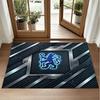 Chelsea FC Design Crystal Velvet Rug Soft Decorative Mat for Bedroom Entrance