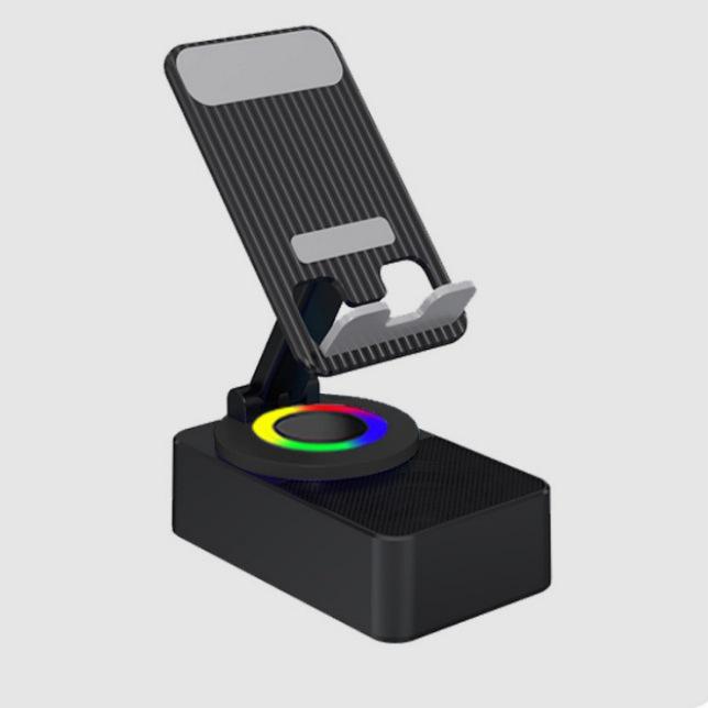 

Вращающаяся Bluetooth-аудиоподставка для мобильного телефона и планшета с беспроводной зарядкой