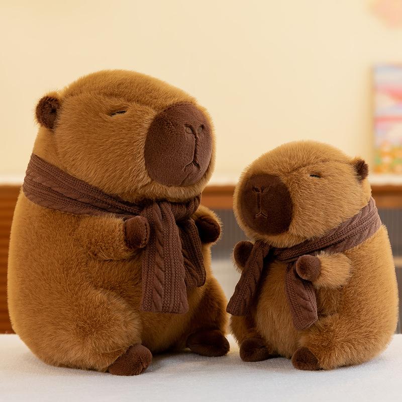 Scarf Capybara Plush Toy Merad Kapibara Doll Internet Celebrity Doll Doll Party Girl Birthday Gift