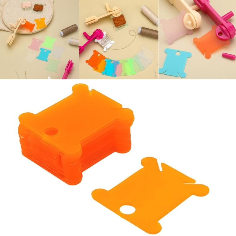 Plastic Thread Spools For Crosses Stitching Embroidery And Neat Handicraft Supplies Management