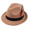Dress Up Feather Decors Fedora Hat Fedora Hat Bucket Hat Retro Topper Hat  Costume Accessories