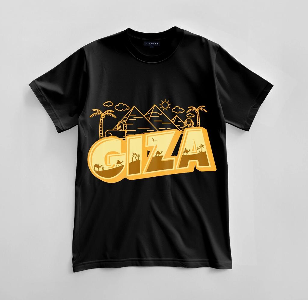 Custom Giza Graphic T-shirt Design Unisex Jersey Short Sleeve Tee
