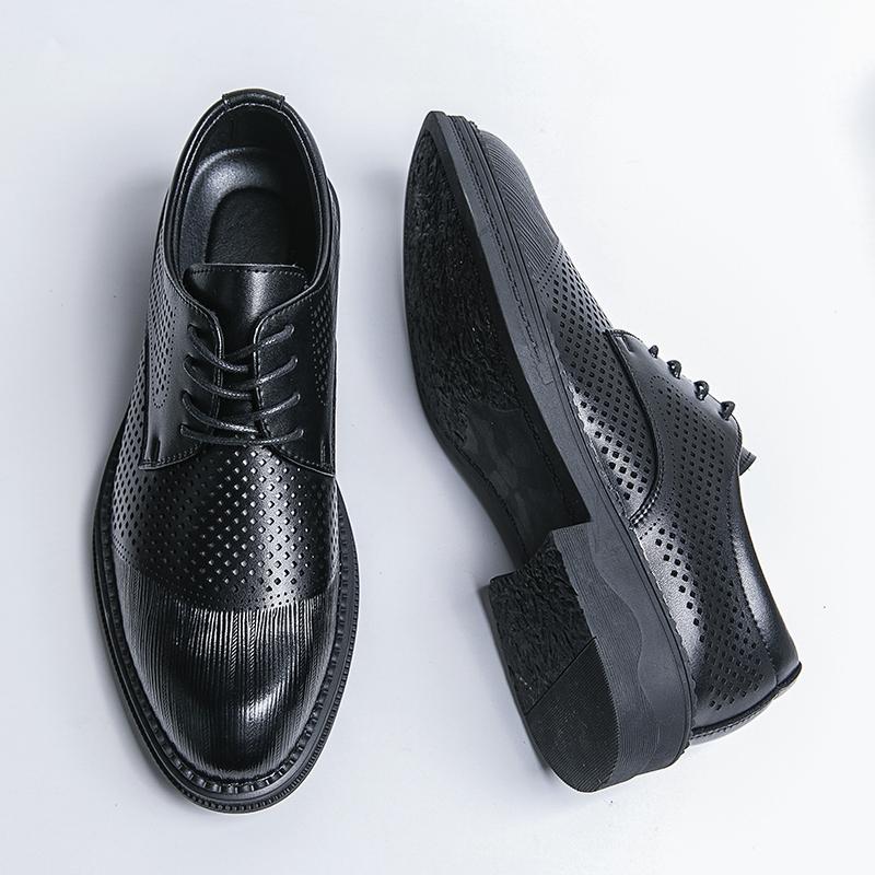Summer Men's Shoes Black Leather Formal Shoes for Men Oxfords Male Wedding Party Office Business Shoe Man Zapatos De Hombre