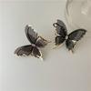 2025 New Y2K Aesthetic Punk Style Liquid Butterfly Earring for Woman Cool Metal Butterfly Earrings Zircon Wholesale
