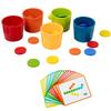 Montessori Wooden Color Matching Puzzle Cups Developmental Toy For Kid Preschool