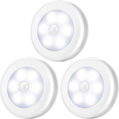 Motion Sensor LED Lights Battery-Powered for Indoor and Outdoor Use, Versatile Design In White Color for Easy Installation