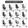 Office Chair-Arm Cover Stretchable Water Resistant Spandex Stretch Jacquard Computer Chair Slipcover Armrest Cover 2pcs/Set
