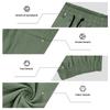 Men Drawstring Waist Pinstripe Jogger Pants Relaxed Fit Lightweight Breathable Trousers for Daily Wear Sports Activities