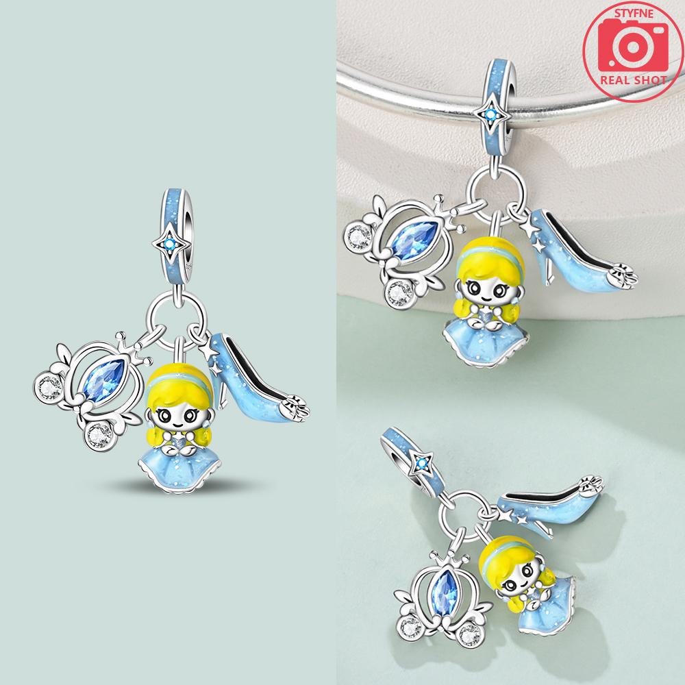 New Pumpkin Car copper Princess Cactus Charm Bead Charms Compatible With Authentic Bracelets Jewellery Making for Women Gift