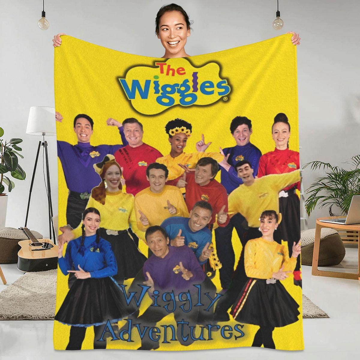 Jessica Chen Unisex The Wiggles Blanket Australian Children's Music Group Super Soft Plush Throw Blanket For Outdoor Flannel Bedspread Bed Cover