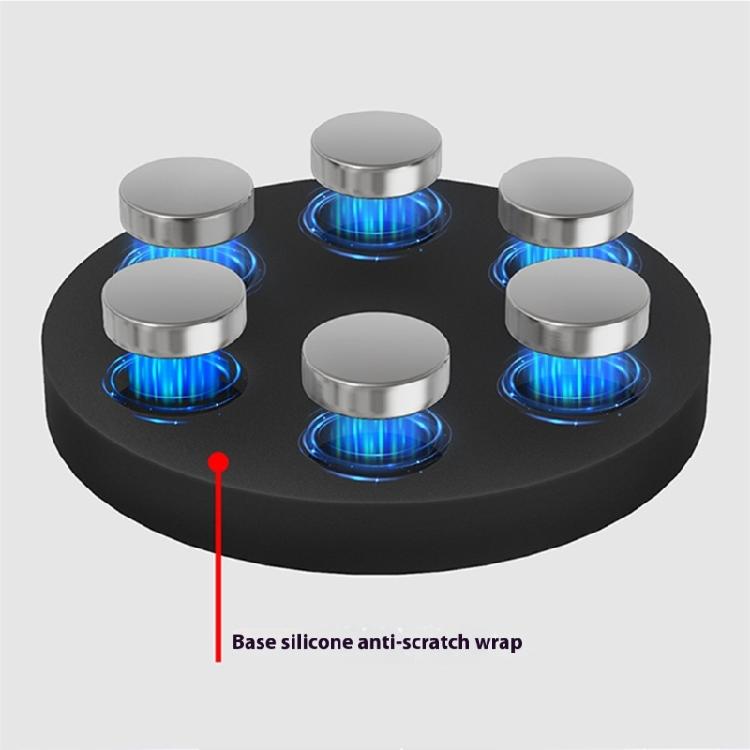 Silny Magnetyczny Uchwyt Zaciskowy do Kamery Z Pozycjonowaniem 360° Korpus ze Stopu Aluminium Warstwa Ochronna z Silikonu Dla Stabilnego Ujęcia