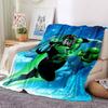 1pc Green Lantern Ring Flannel Throw Blanket Soft, Warm & Cozy for Couch, Bed, Office, and Travel Versatile All Season Gift, Christmas present