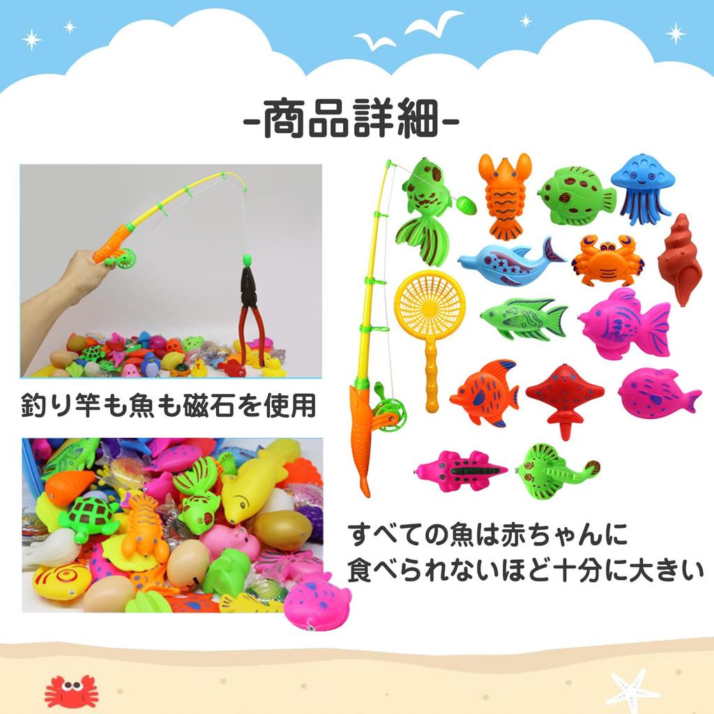 JVILEX Water Fishing Toy Game Fishing Toy for Boys and Girls 15 Pieces [Used]