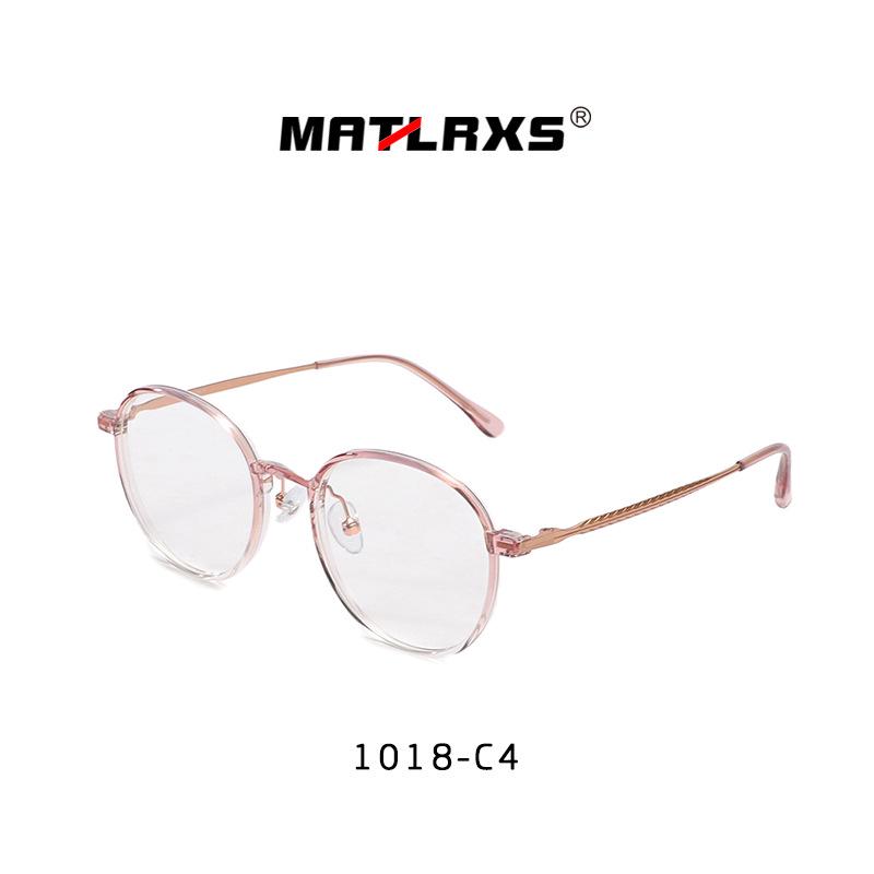 Trendy Unisex Metal Eyeglass Frame with Myopia & Plano Lens Options