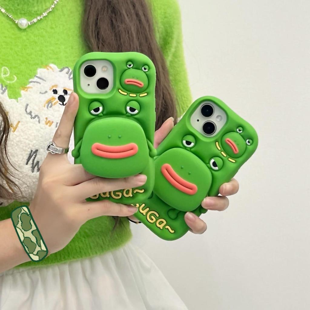 17Pro Little Lamb Drop-Proof 3D Apple Phone Case for iPhone 12/13/14 Pro - Japanese & Korean Style