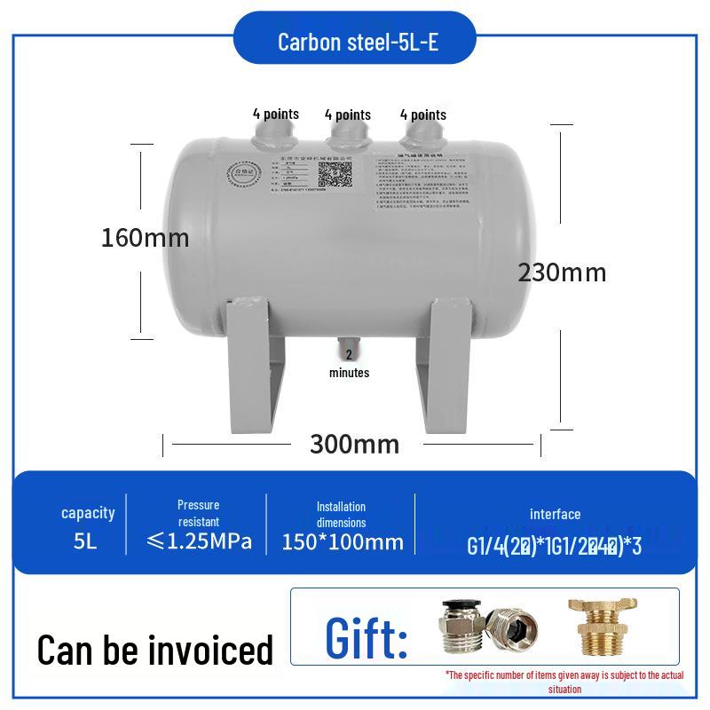 Compact Air Tanks 2L-60L - Ideal for Compressors and Vacuum Systems
