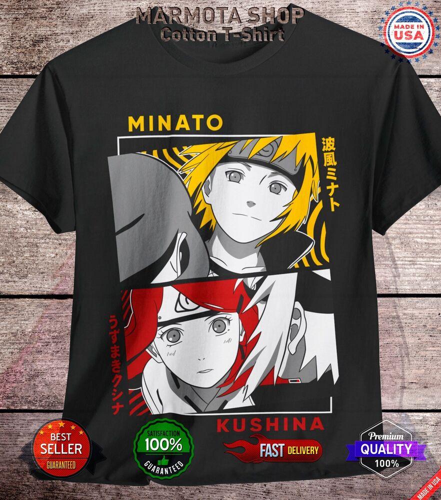 

Minato Kushina Shirt Naruto Shippuden Itachi Anime Unisex Tee T-Shirt All Size 3XL