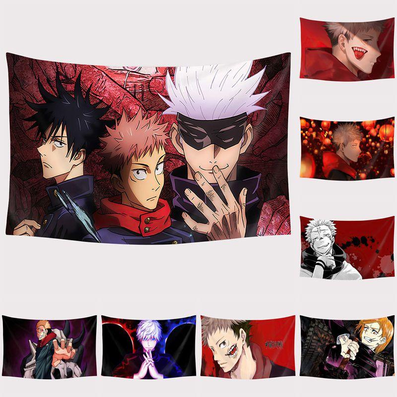 Luxurious Anime Jujutsu Kaisen Tapestry With Soft And Comfortable Fabric For Home Decor