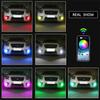 2Pcs 60mm RGB Car Motorcycle Angel Eyes Headlight Halo Rings Decorative Lights