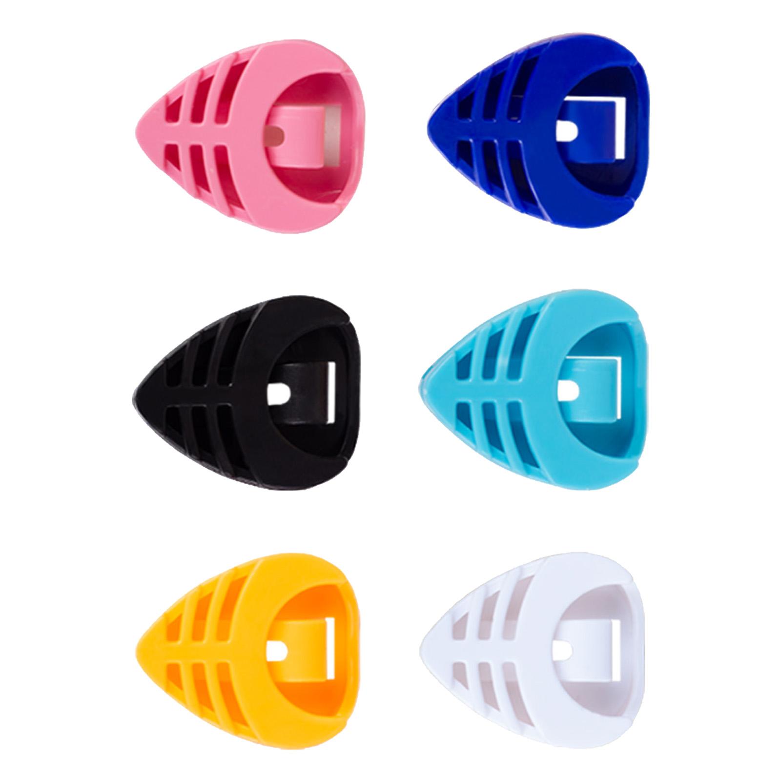 

6 шт держатель для медиаторов с клейкой задней частью и пружинным пластиковым футляром для медиаторов для гитары удобное размещение медиаторов