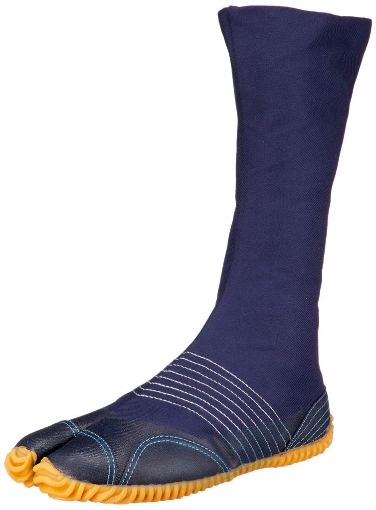 Margo Tabi Socks, Fleece-Lined, Warm Jog Socks, 12-Count Deluxe, Unisex, Navy, Size 26.0 Cm, 2E