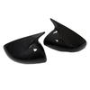 For Kia Carnival   ABS Carbon/ Black Car Rearview Side Mirror Cover Wing Cap Exterior Door Housing Trim Adhesive Sticker
