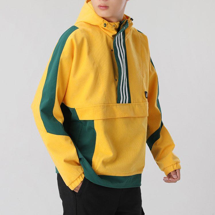 Adidas Jackets Men's Yellow Hooded Moderate Other GM4453