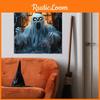 Halloween Horror Spider Web Ghost Fake Window Pattern Home Wall Sticker Decorat