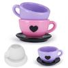 Silicone Material DIY Mold Coffee Cup Shape Epoxy Resin Mold Love Teacup Silicone Mold  Home Decor