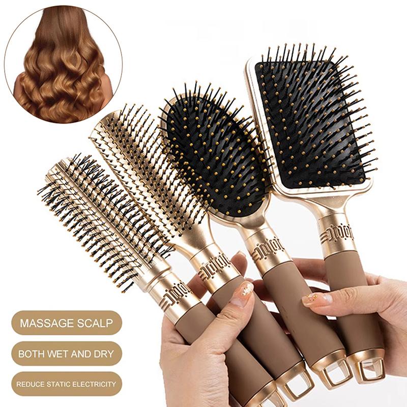 Anti Static Airbag Massage Comb Practical Care Head Hair Brush Household Curly Special For Real Hair Wigs Salon Spa Hairdressing