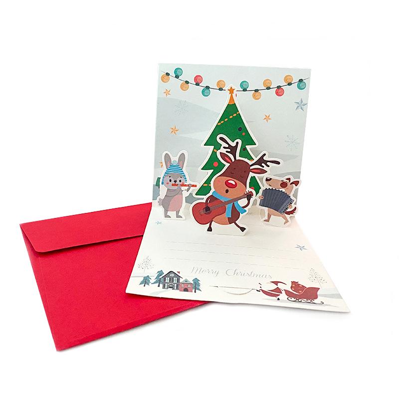 2025 Christmas Holiday Greeting and Thank You Card with Envelope - Merry Christmas Blessing