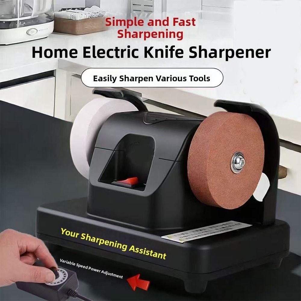 Dual Wheel Mini Bench Grinder Automatic Electric Polishing Machine Electric Sharpener Woodwork