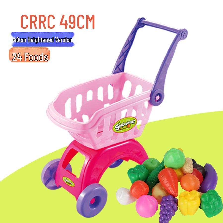 Kids' Shopping Cart Toy Set with Fruit Cutting (Multiple Sizes)