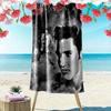 Music Elvis Print Beach Towel, Large Soft Quick Dry Towel for Beach Camping Swimming