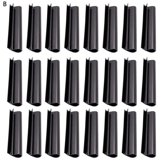 24 clips para cubierta de piscina, tamaño moderado, amplia aplicación, versátiles, a prueba de viento, acabado suave, protege la cubierta de la piscina, ABS, clips para cubierta de piscina de invierno