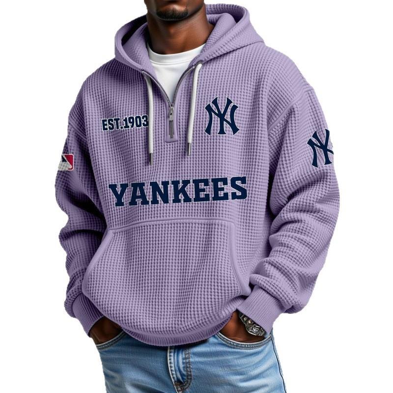 Mens Zip-Up Hoodie NFL Collection Streetwear Loose Fit Casual Sweatshirt Fall