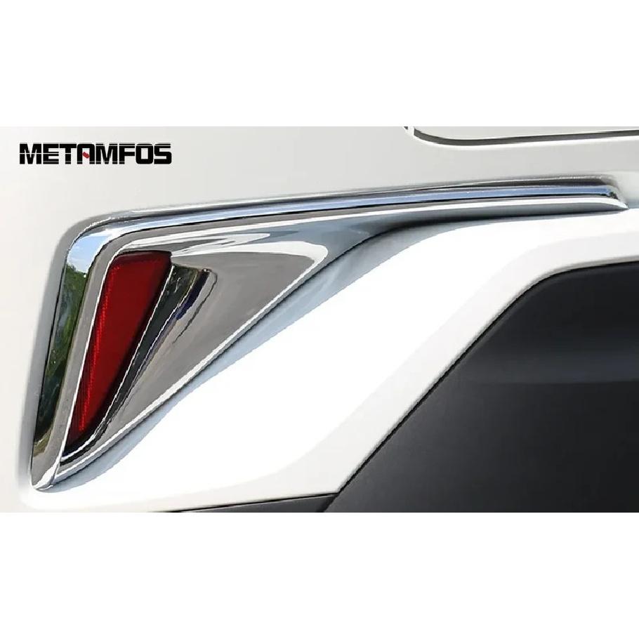 For Toyota CHR C-HR 2016 2017 2018 Carbon Fiber Rear Bumper Fog Light Lamp Cover Trim Protector Accessories Car Styling