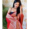 Trending New Indian Traditional Soft Lidhi Silk Saree With Lace And Border Weaving
