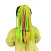 Children's Wig Dreadlocks Hair Accessories Bow Tie Style Colorful Braided Hair Ties Girls' Short Stage Cute Ombre Ponytail