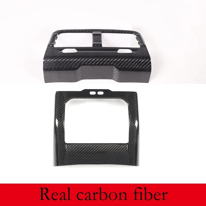 ABS Carbon Fiber For BMW 5 Series G60 2026-2026 Car Armrest Box Air Outlet Rear Anti-kick Cover Car Interior Accessory