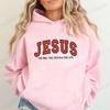 Jesus Fashion Hoodies Sweatshirt The Way The Truth The Life Printed Autumn Winter Hoodie Bible Verse Hooded Casual Sportswear